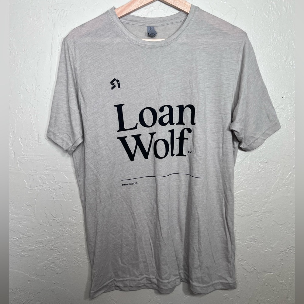 NEXT LEVEL APPAREL GRAY SHORT SLEEVE TEE SIZE M